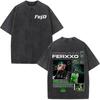 Футболки Feid Ferxxo Vintage Washed Мужские Харадзюку Высококачественные Футболки Оверсайз Хлопок s Футболка с Коротким Рукавом Унисекс