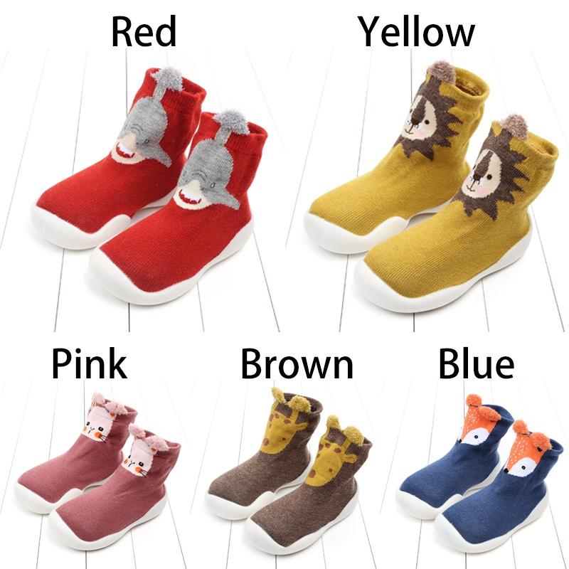 Baby Toddler Shoes Baby Shoes Non-slip Fox Tiger Thickening Shoes Sock Floor Shoes Foot Socks Animal Style