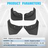 4PCS Mud Flaps for Tesla Model Y -2024 Soft Mud Flap Splash Guards Fender No Drilling Mudflap Travel Accessories