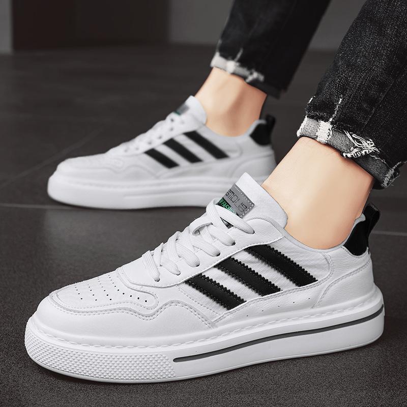 Sports clover casual sports board shoes men's shoes 2025 summer new ultra-light leather non-slip wear-resistant tide shoes