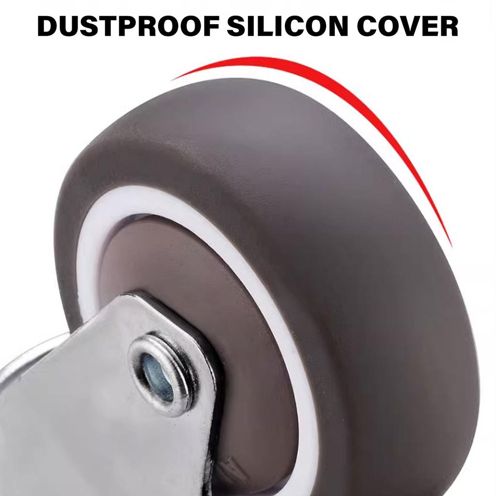 4Pcs 1.25inch Universals Swivels Casters Trolley Wheel Heavy Duty Furniture Wheel Castor for Furniture Workbenches