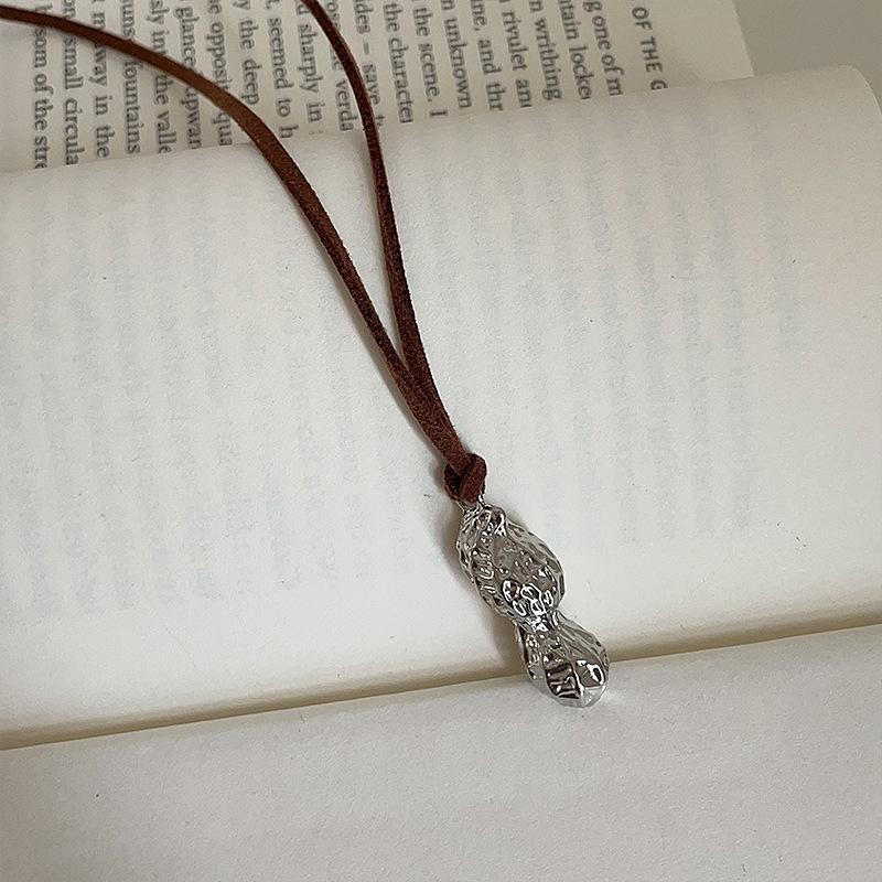 Guochao Древний Закон Хорошая Вещь Арахисовое Ожерелье Подвеска Женское Легкое Роскошное Нишевое Уникальное Личное Модное Универсальное Ожерелье Ожерелье Свитера