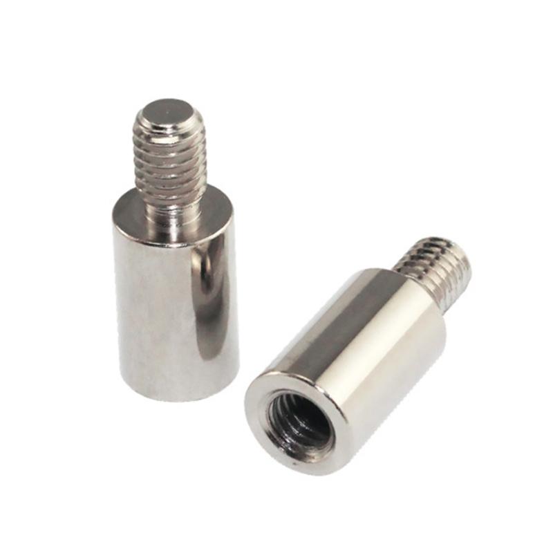 2 Pieces Chrome Arcade Joystick Shaft Extender Game Controller Joystick Extension Rod Screw for SANWA/Seimitsu Joystick