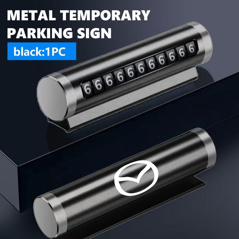 Car Styling Temporary Parking Sign Roller Type Phone Number Plate For Mazda CX9 MX5 RX8 Axela Demio Atenza MS GJI GH BK MP BM6