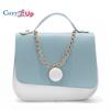 Cozy Up Chain Bag with Contrasting Color Small Square Bag for Women
