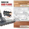 Для насадки Miele для паркета – 12-дюймовый Parquet Twister с мягкой щетиной из конского волоса, – Совместим с пылесосами Miele C1, C2, C3