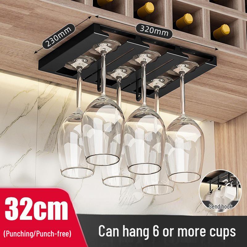 Nordic Red Wine Glass Rack: Upside Down Storage Shelf & Luxury Hanging Ornament