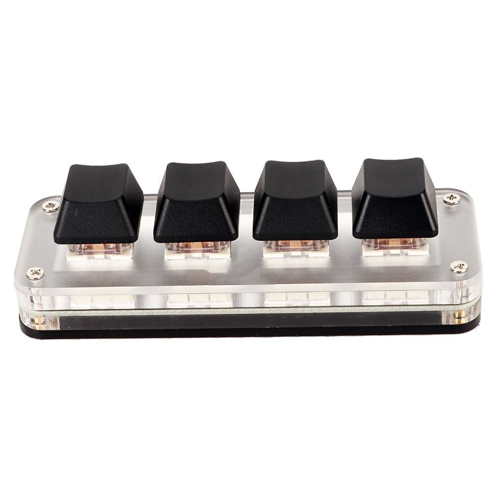 USB Connection Mechanical Keyboard 3 Keys 1 Knob/4 Keys Programmable Keyboard Desktop PC