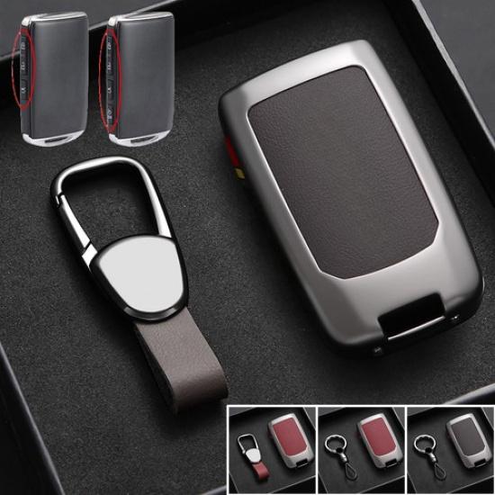 Zinc Alloy Leather Car Key Fob Case Cover For Mazda CX-3 CX-4 CX-5 CX-8 CX-9 3 6