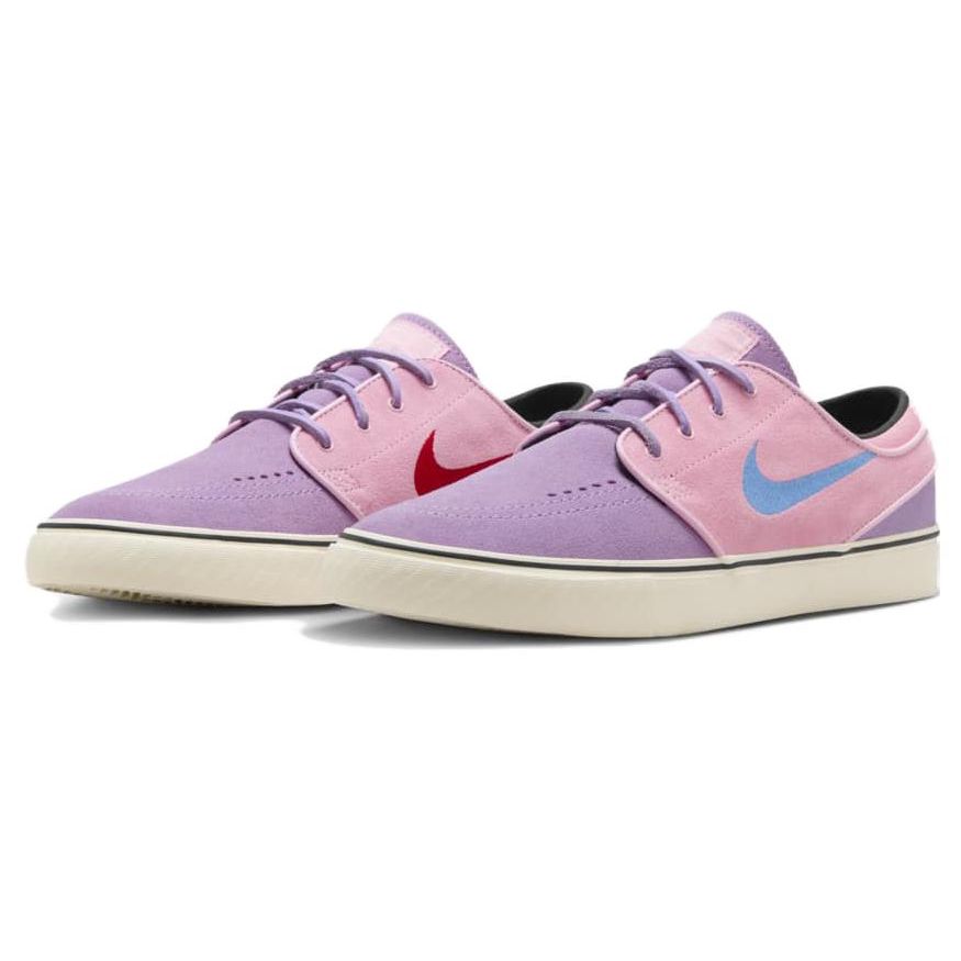 Nike Zoom Stefan Janoski+ SB Lilac Medium Soft Pink Кроссовки унисекс Purple Noise-Aqua Coconut-Milk DV5475-500