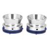 1 Pair NAB Hub Adapters Polished Aluminum Alloy Universal Loading Device 10 Inch Opener for Studer ReVox for Akai Silver