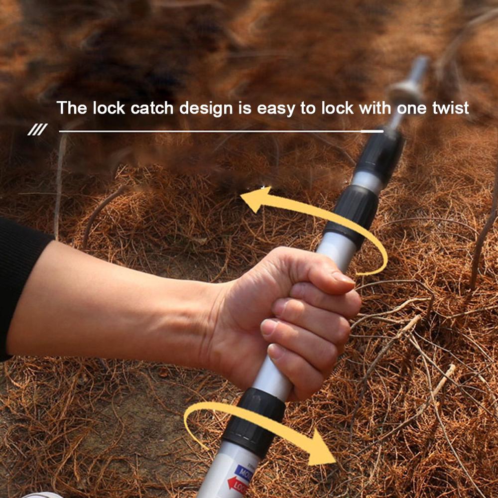 Телескопическая опора для палатки, пляжный приют, тент, утолщенный опорный столб из алюминиевого сплава