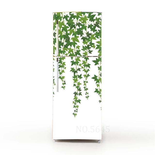 Ретро пляжные наклейки в горшках для покрытия холодильника, виниловая пленка для мебели, наклейка на обои, ПВХ Vinilo Frigorifico