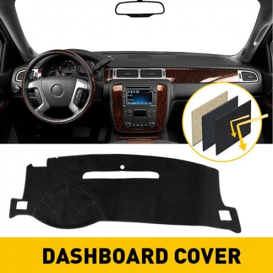 FITS 2007-2014 Chevy Tahoe/Suburban/Avalanche Black Dashboard Pad Dash Cover Mat