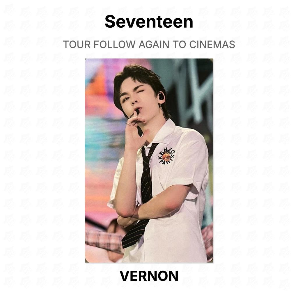 Seventeen СЛЕДУЙТЕ ЗА ТУРОМ СНОВА В КИНО Official Photocard