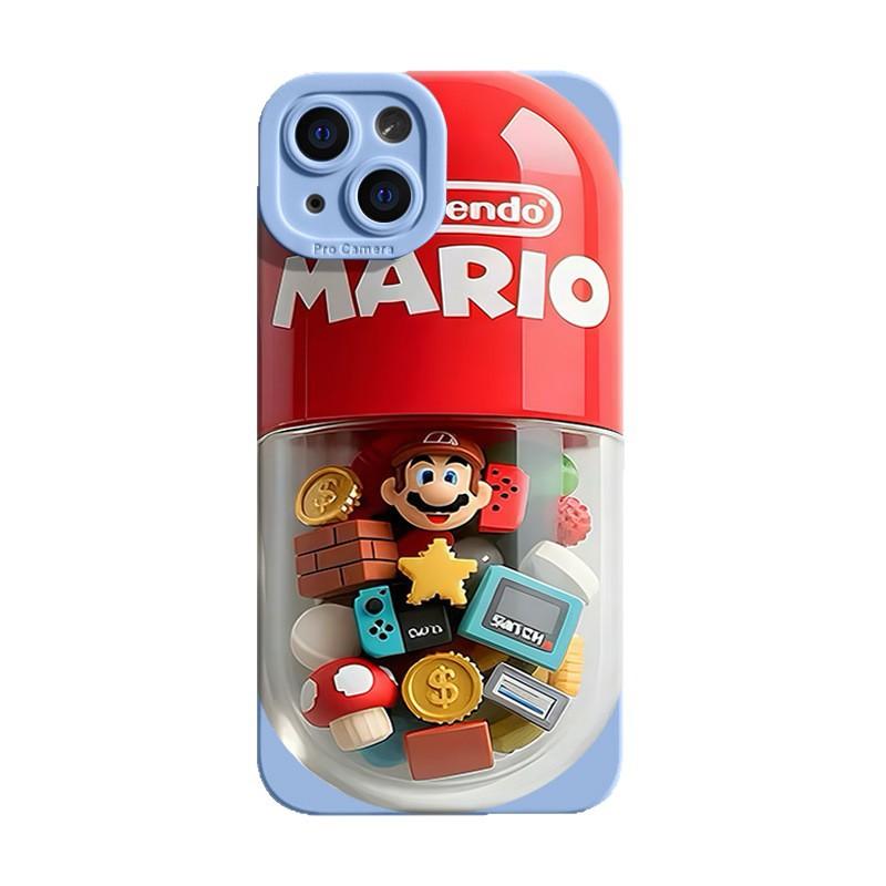 Чехол Mario подходит для чехла мобильного телефона Apple 16, новый iPhone16promax силиконовый 15pro мультяшный 14.