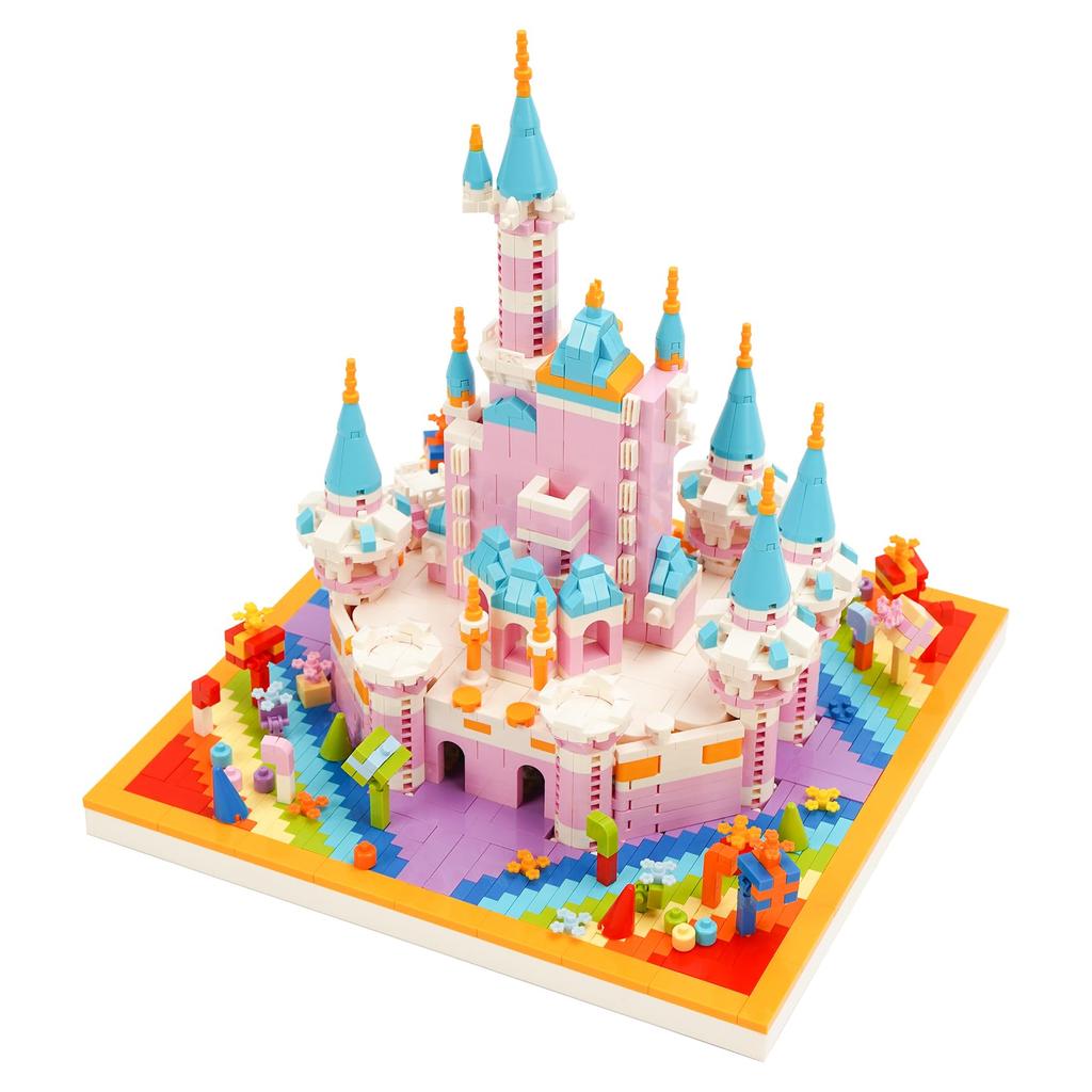 LULUFUN Magic Castle, Rainbow Castle, Ice Castle, 3D Puzzle, Building Blocks, Miniature Castle, Palace, Perfect for Kids and Adults, Perfect As a