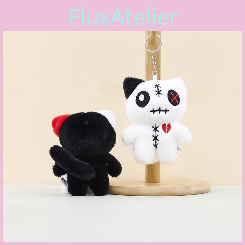 Adorable Plush Cat Keychain Alien Big Eye Cat Doll Soft Toy Bag Charm For Kids