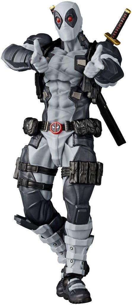 Kaiyodo Revoltech Amazing Yamaguchi Deadpool Approximately 170mm PVC ABS Articulated Figure Ver.2.5 X-Force Color, Tall, Non-Scale, & Painted,