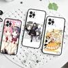 Милый аниме чехол для телефона Puella Magi Madoka Magica для IPhone 17 Air 16 15 14 Plus 13 12 Mini 11 Pro Max Черный чехол