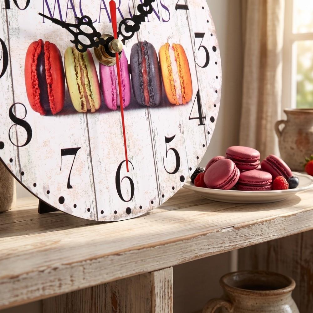 Battery Operated Wall Clock Quartz Movement Wood Wall Clock Artistic Decorative Wall Clock Bedroom