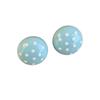 Zinc Zinc Alloy Round Stud Earrings Temperament Jewelry Gift Vintage Polka Dot Earrings  Banquet