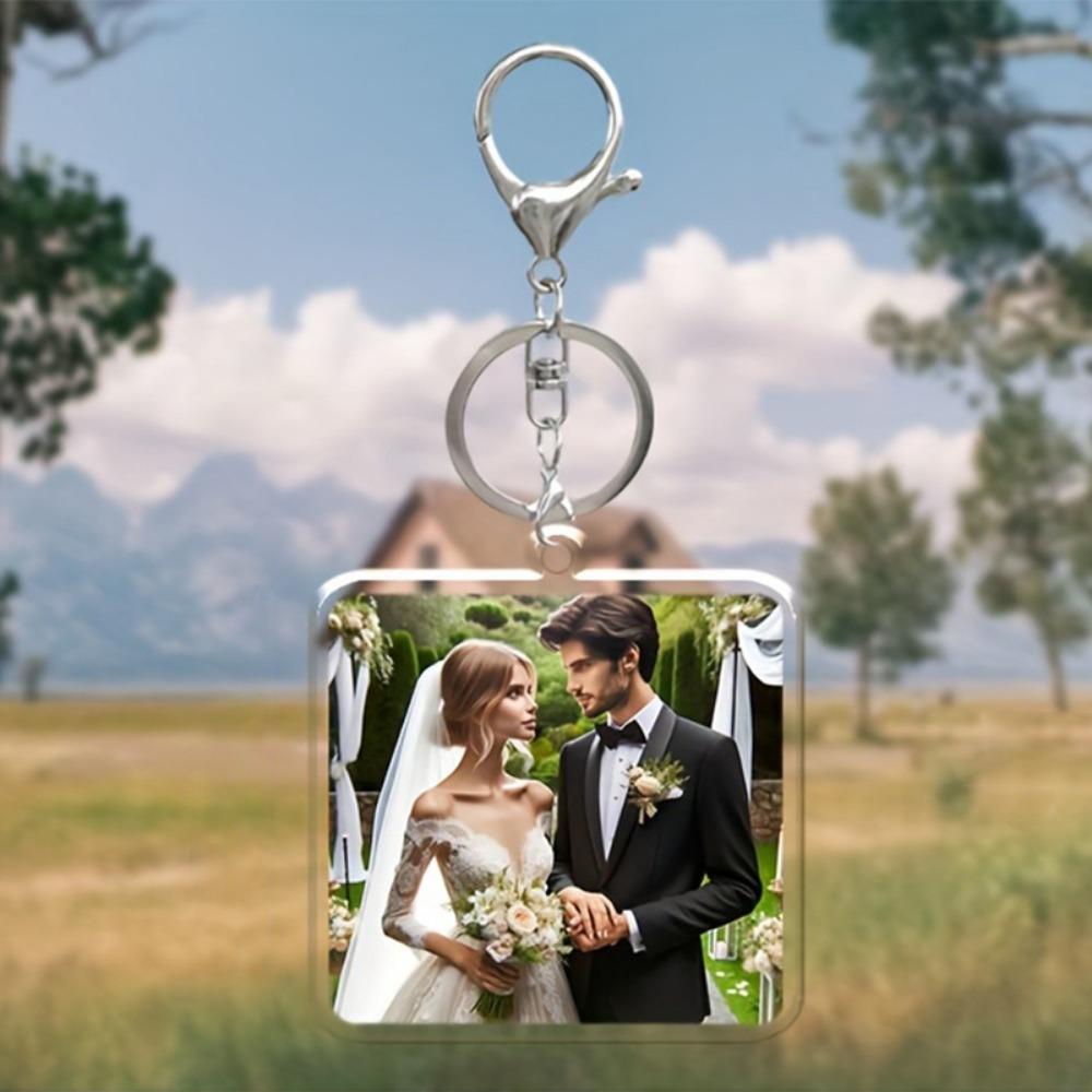 Customized Picture Women's Pendant, Acrylic Pendant,couple keychain,Easter Gift, Valentine's Day Gift,suitable for Couples, Anniversary Gift,