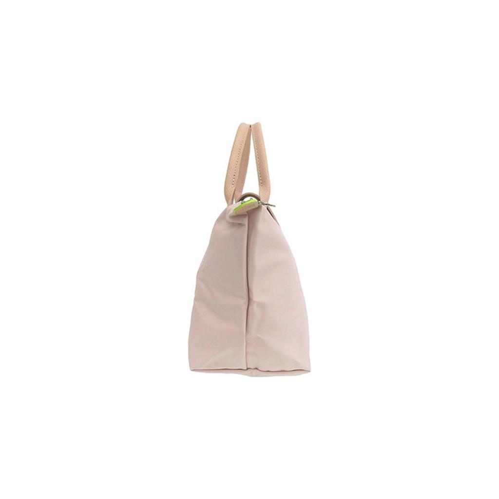 Longchamp Сумка Le Pliage Green из канваса с кожаными деталями, форма 'пельмень', на одно плечо, маленькая, женская, цвет вишневый цвет