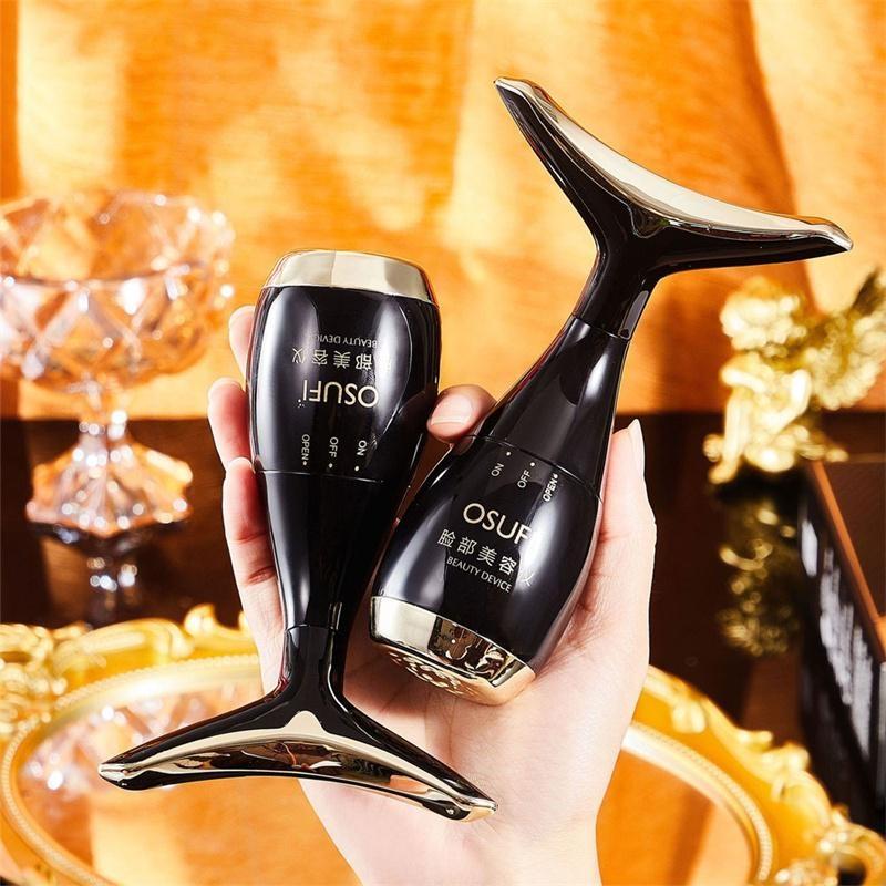 Массажер для лица, шеи, косметическое устройство, электрический V-образный интродьюсер, укрепляющий, омоложение, против морщин, тонкий двойной подбородок, уход за кожей, массаж лица