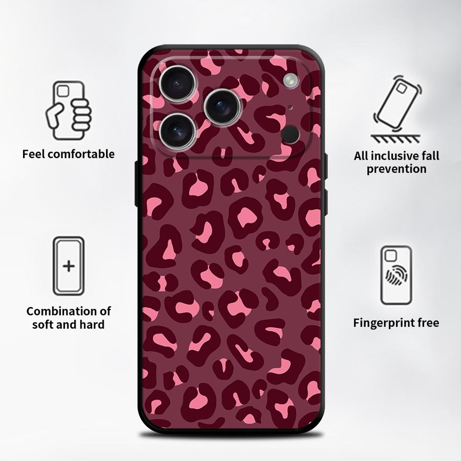 Чехол для Apple iPhone 17 Pro Max XR XS MAX 14 12 15 Pro 7 8 Air 16 13 11 Funda Чехол для телефона Леопардовый принт
