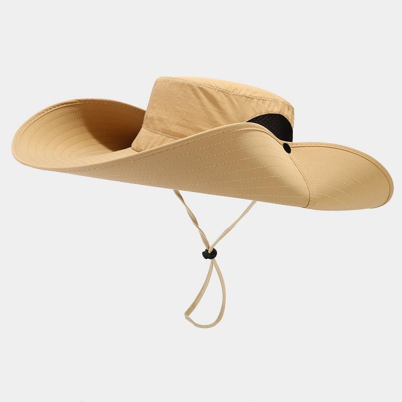 Легкая шляпа от солнца унисекс с широкими полями – дышащая ткань – идеально подходит для рыбалки, походов и активного отдыха