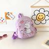 Cute Rabbit Pattern Oxford Cloth Backpack For Children Ideal For School And Playtime