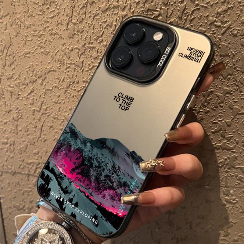 INS Чехол для телефона с горным пейзажем на закате, противоударный, IMD, для iPhone