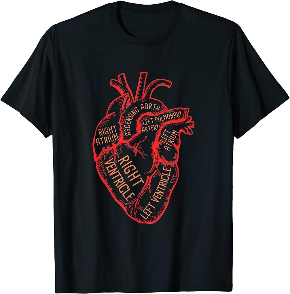 NEW LIMITED! Anatomical Heart Medical Hospital Personal Cardio Tee - MADE IN USA