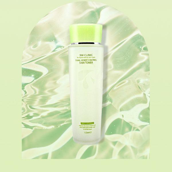 3w Clinic Набор из 3 средств по уходу за кожей Snail Moist Control (Тонер+Эмульсия+Крем)