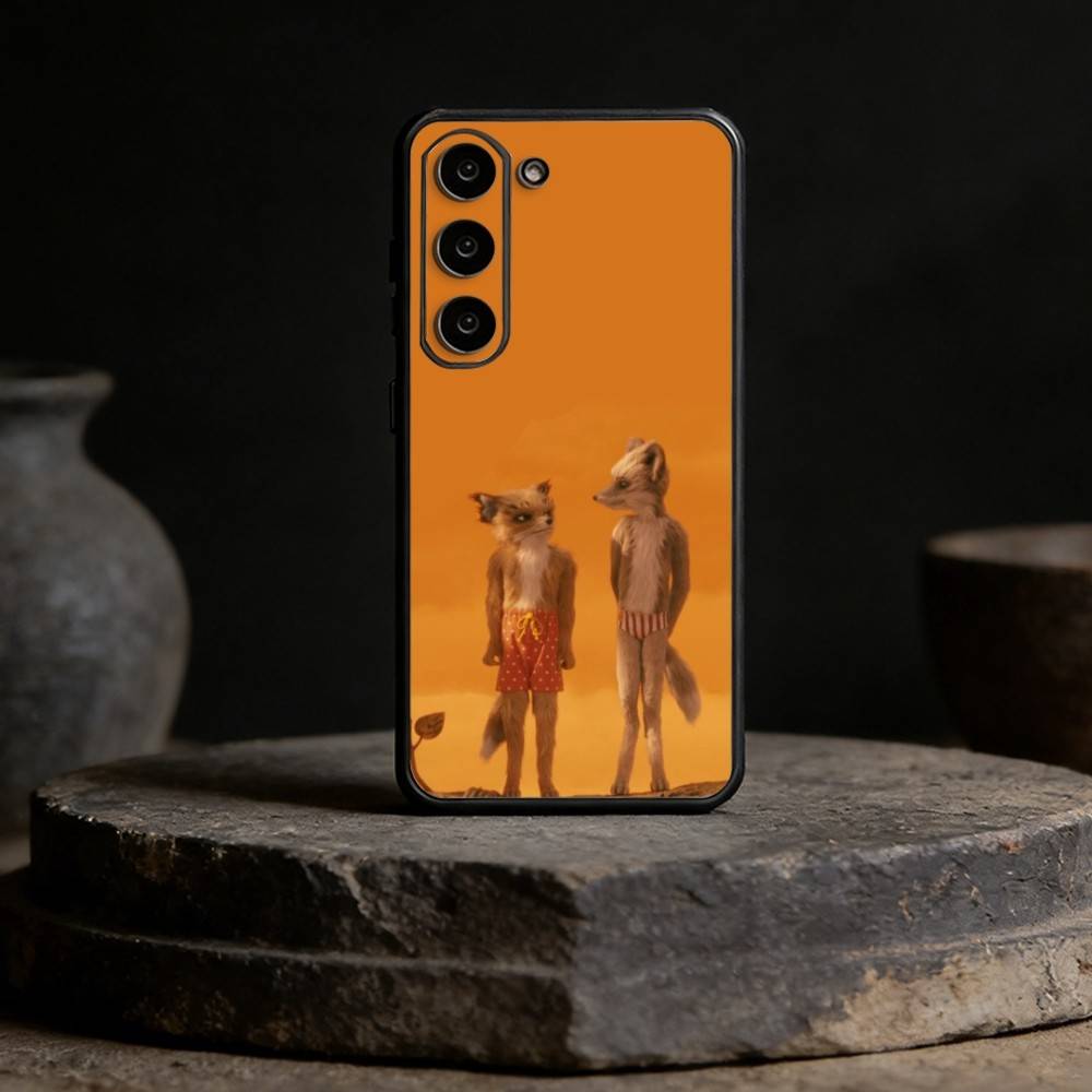 F-Фантастический Мистер Ф-Лис Чехол для Телефона Для Samsung Galaxy A20,21s,22,31,32,52,53,72,73,80,91 Мягкий Черный Корпус