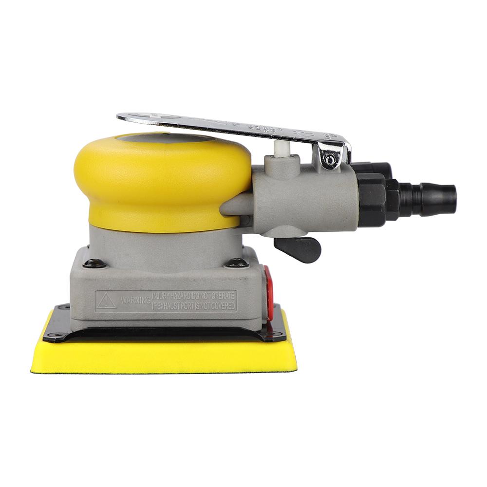 1PC  Grindering Machine Car Air Sander Polisher With 20Pcs Sandpaper Pneumatic Cars Polishing Grinder Tool Square 70*100mm