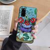AS18 Spongebob Cartoon Black Case for Samsung Note 20 Lite S24 Ultra S23 S22 A05 A06 A11 A71 A15 A16 A13 A24 A25 A33 A52 A53 M55 M35 Sofe Cover