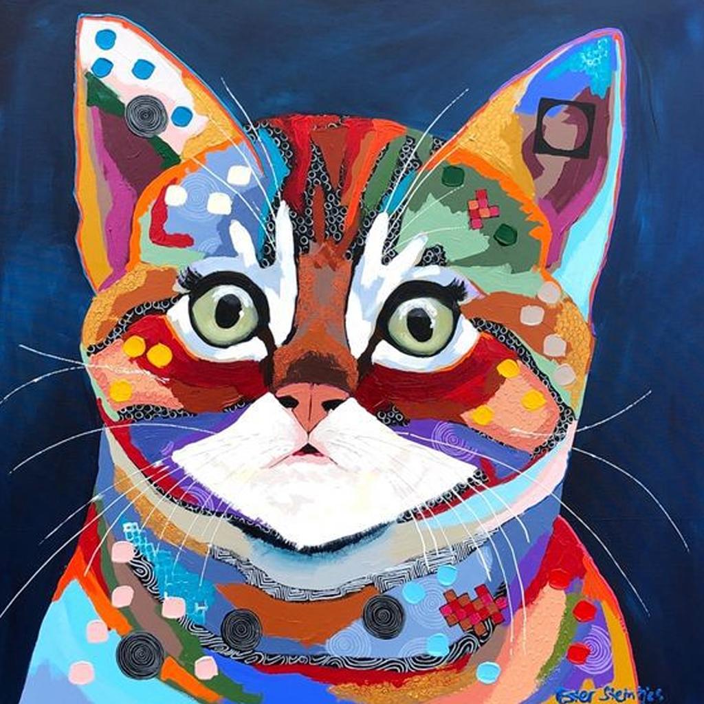 5D Diamond Painting Diy Animal Series Full Diamond Handmade Diamond Embroidered Mosaic Pattern Home Living Room Decoration Gift