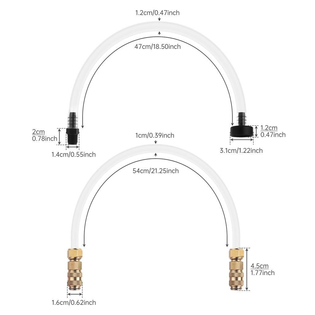 Комплект для быстрой заливки и слива масла, подходит для гидравлических рулевых систем Seastar Inboard / Outboard, комплект для замены переходной трубы маслозаливного шланга