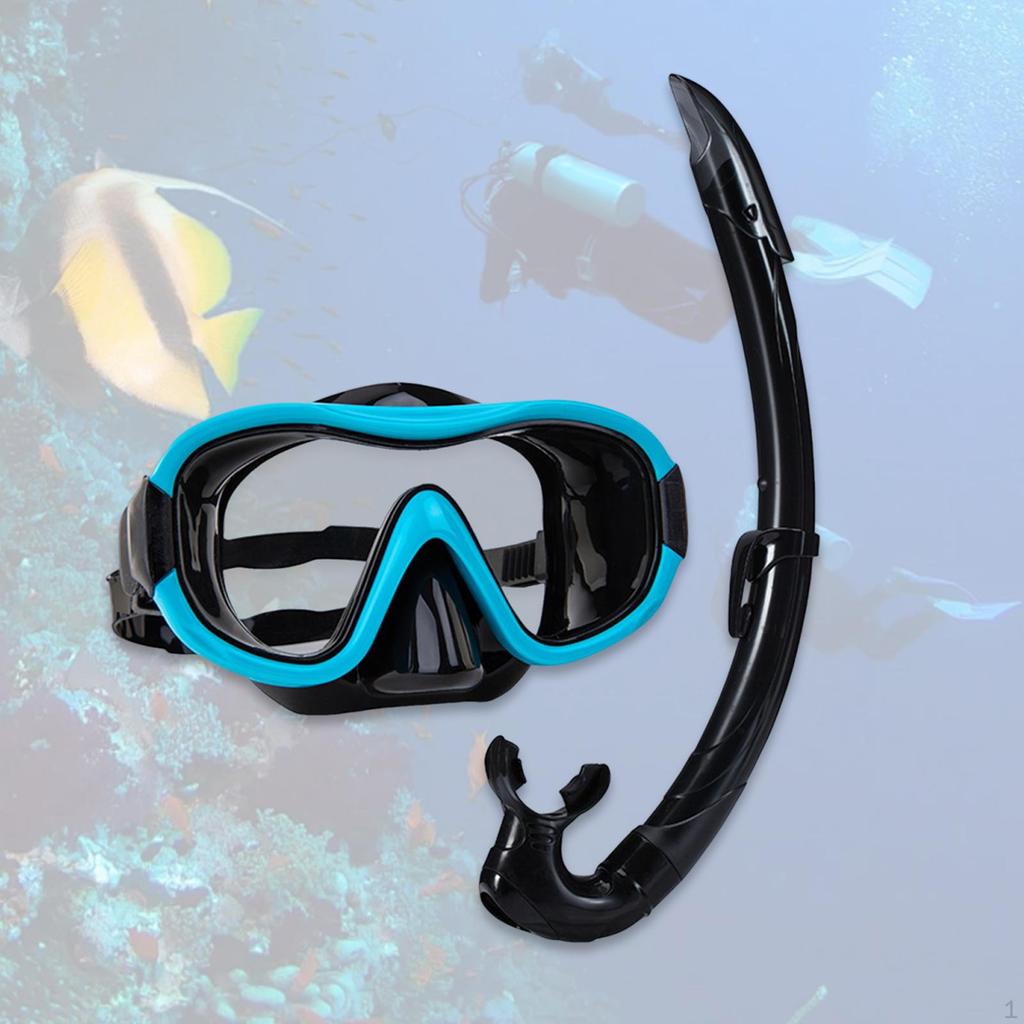 Набор для сноркелинга, дыхательная маска, удобная маска для дайвинга с широким обзором, очки для плавания