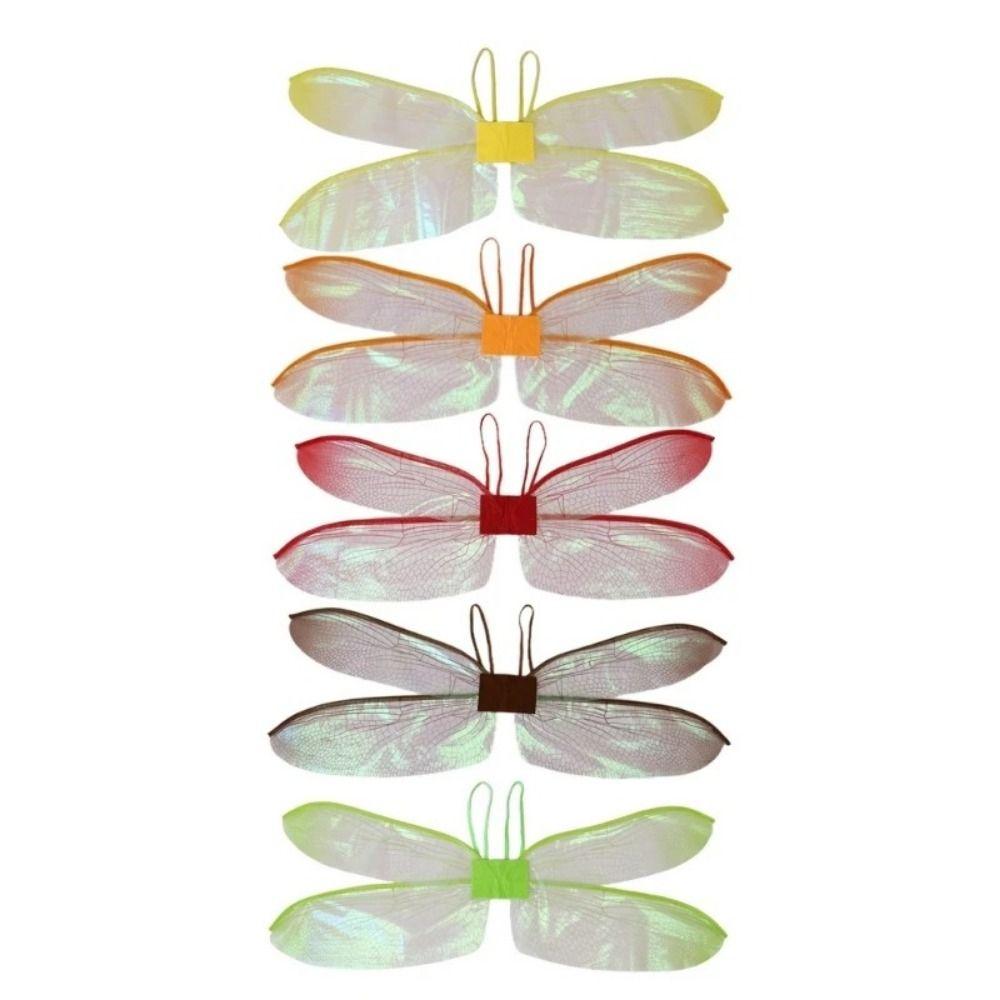 Красочные крылья бабочки стрекозы для женщин и девочек, аксессуары для костюма фей, новые крылья ангела-феи