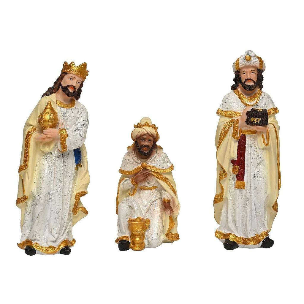 Рождественский набор из 15 предметов | Детский набор для кроватки, идеальный для рождественского подарка|Декор ( Пакет - Мария, Иосиф, Младенец Иисус, Ангел, 3 волхва, Пастух, 7 животных (6 дюймов)