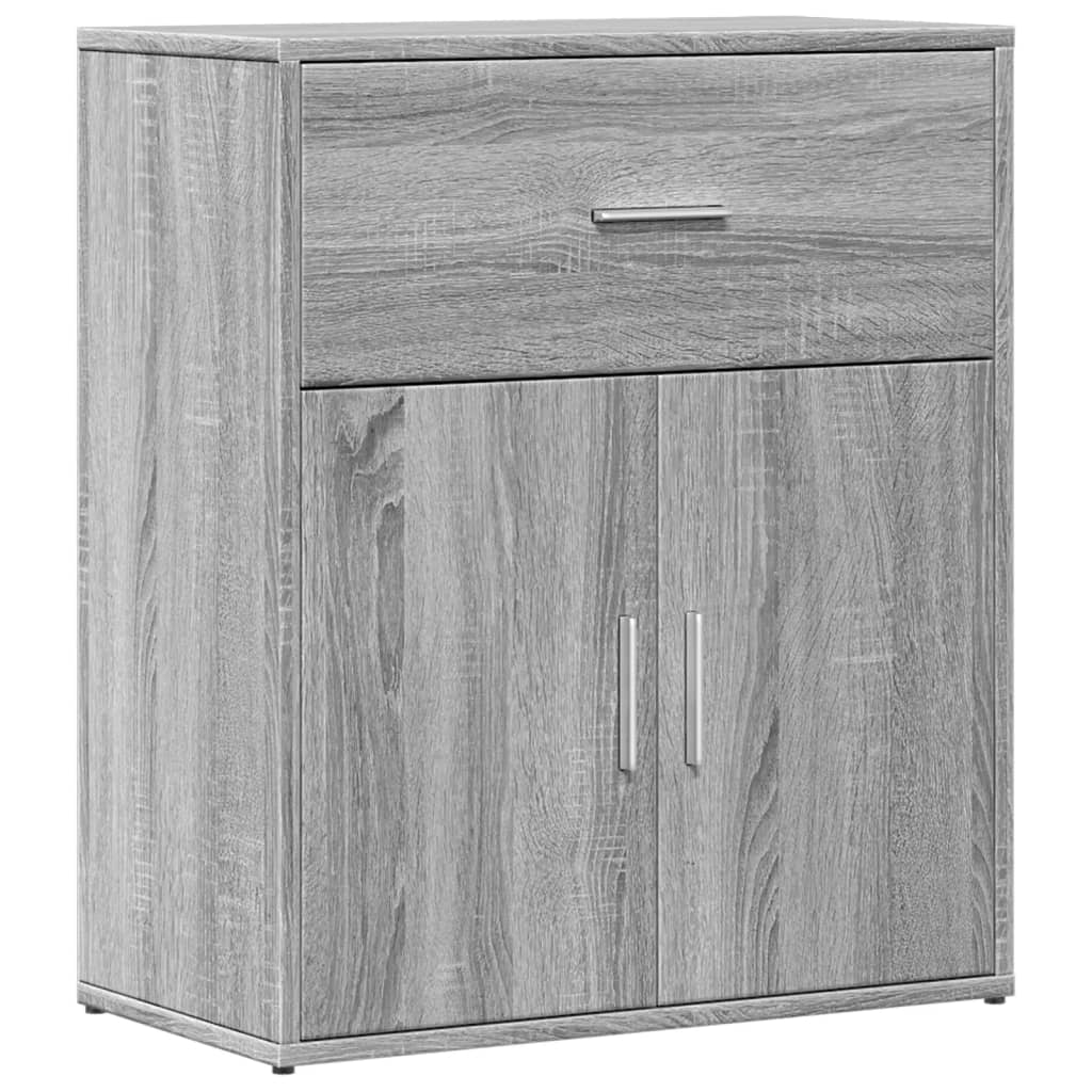 Sideboards 2 pcs Grey Sonoma Oak 60 x 31 x 70 cm engineered wood