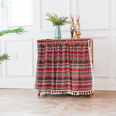 Богемная шторка для шкафа, пылезащитная перегородка, короткая шторка, шторка для маленького окна в гостевом доме, ткань, полушторка, шторка для двери, шторка для обувного шкафа