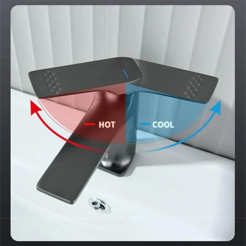 Смеситель для умывальника, кран для ванной, горячая и холодная вода, одно отверстие, для ручного умывальника, раковина, кран для умывальника, смеситель для горячей и холодной воды