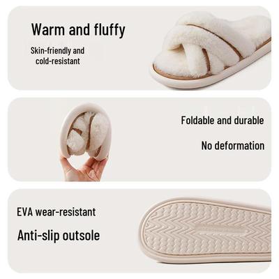 Уютные хлопковые тапочки на толстой подошве для женщин - Коллекция Осень/Зима 2025, Идеальны для ношения в помещении и на улице.