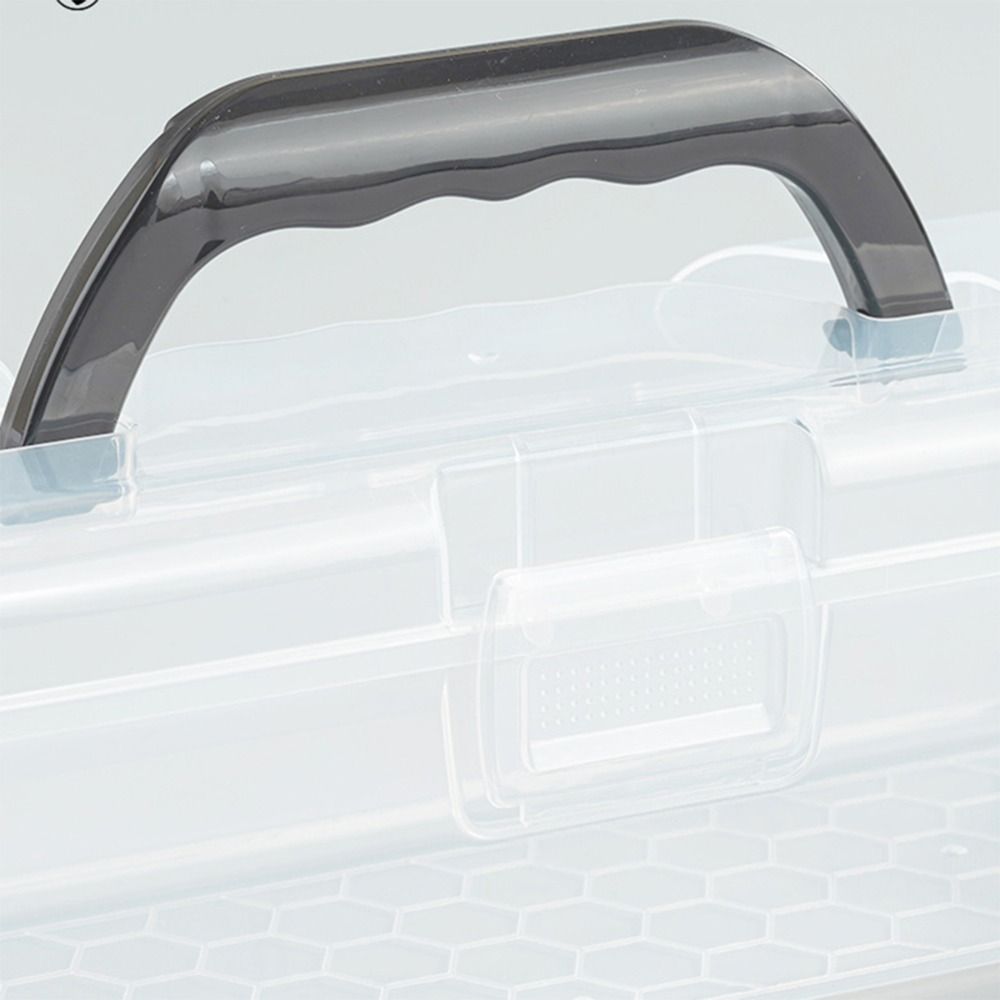 Clear Painting Brush Case Plastic Calligraphy Toolbox Marker Pen Storage Holder Stationery Storage