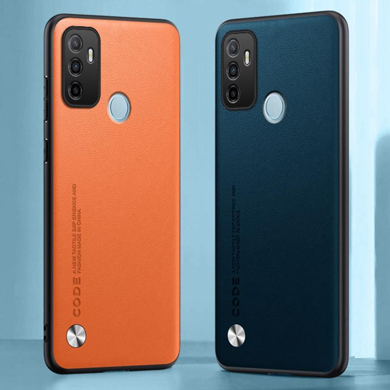 Роскошный чехол из искусственной кожи для OPPO A53 A53S, задняя крышка, матовый силиконовый чехол для телефона с полной защитой для OPPO A32 A33 4G 2020 A53 S