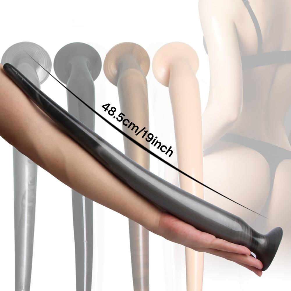 Обновленный супер длинный анальный фаллоимитатор, мягкий огромный анальная пробка, хвост, эротические секс-игрушки для взрослых для женщин и мужчин, расширитель ануса, большая анальная пробка, секс-игрушка